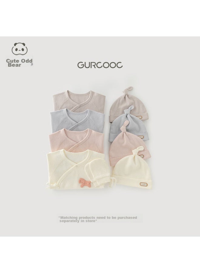 Good bear Guaiqi Xiong Newborn 0-3 Months Clothes, Spring And Autumn Baby Outfit, Long-sleeve Tie-up Bodysuit, Full Moon And Hundred Days Baby Clothes - Image 1