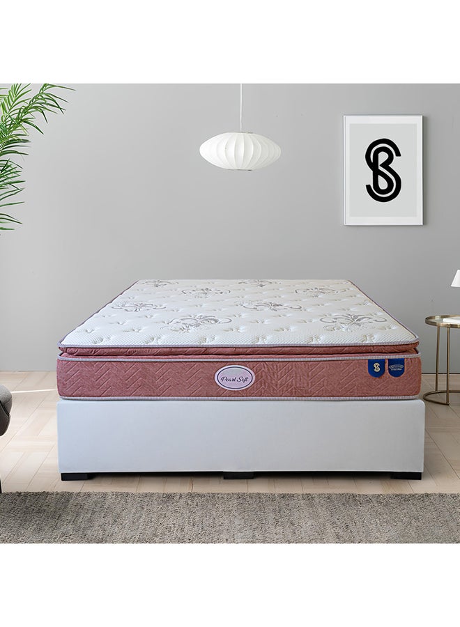Bed and Mattress Zone Pearl Soft Pillow Top Pocket Spring Mattress 120x190 Double Size - Image 1