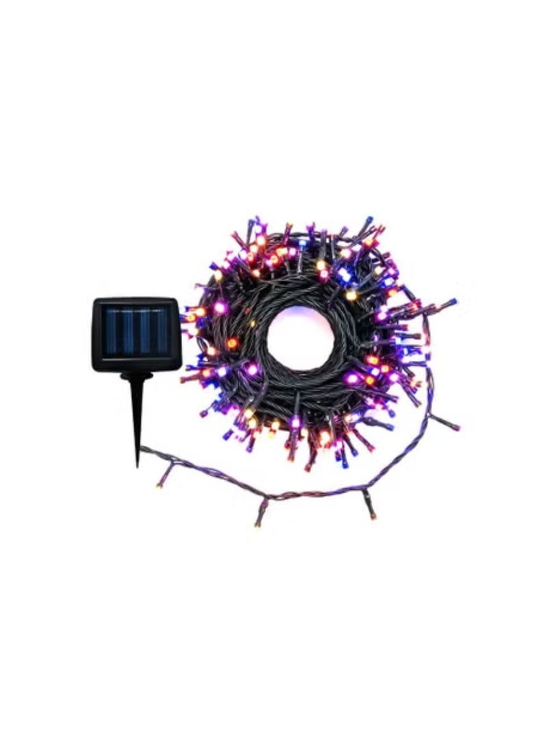 100 مصباح LED متعدد الألوان يعمل بالطاقة الشمسية، طول 12 متر، 8 أوضاع إضاءة، مقاوم للماء والغبار IP44، للحدائق والشرفات، CK8319