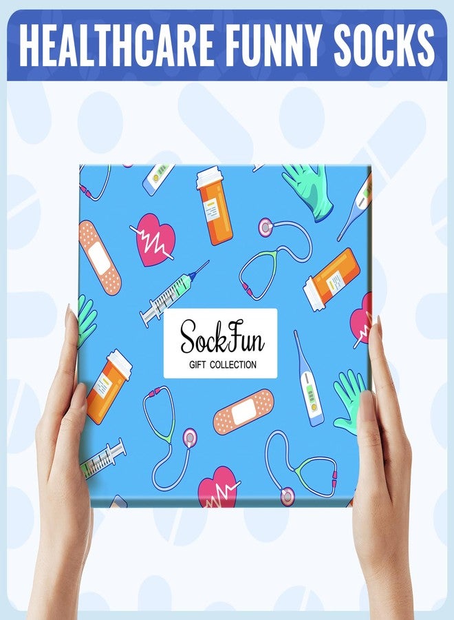 sockfun Medical Assistant Gifts for Men - Pharmacist Gifts Doctors Gift for Male Medical Students School Gift Socks Doctor Socks - Image 3