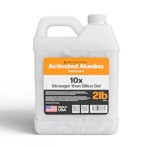 Slice Engineering (2lb) Activated Alumina Desiccant | 10X More Powerful Than Silica Gel | Infinitely Rechargeable | Prevent Wet Filament | Reusable Desiccant | Made in The USA - Image 1