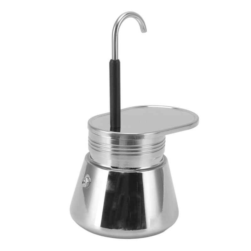 Moka Pot Stainless Steel Italian Type DIY Large Capacity Light Weight Portable Coffee Maker - Image 3