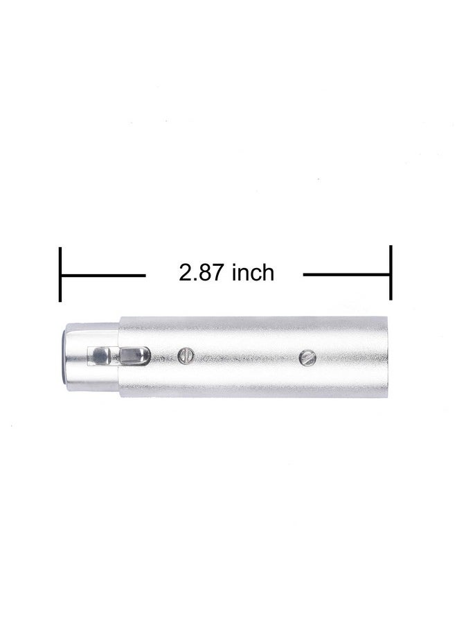 Devinal Xlr 3Pin Male To 5Pin Female Adapter Dmx Stage Light Cable Convertor 5Pin Female Xlr To 3Pin Male Xlr Audio Connector 2 Pack  - Image 5