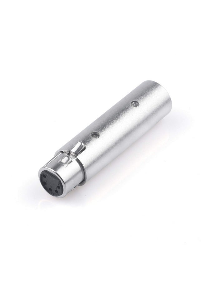 Devinal Xlr 3Pin Male To 5Pin Female Adapter Dmx Stage Light Cable Convertor 5Pin Female Xlr To 3Pin Male Xlr Audio Connector 2 Pack  - Image 3