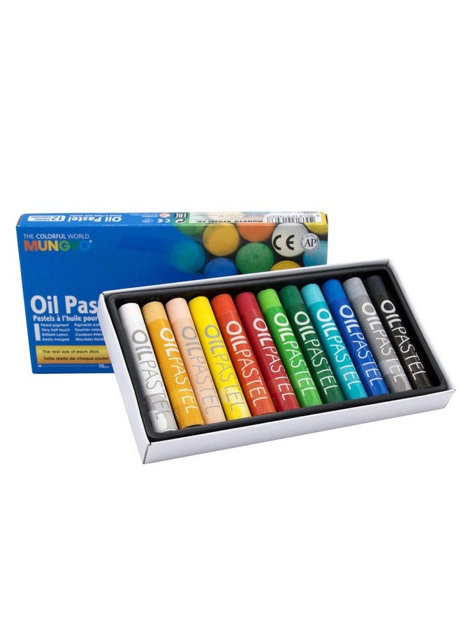 Gallery Oil Pastels Cardboard Box Set Of 12 Standard Assorted Colors
