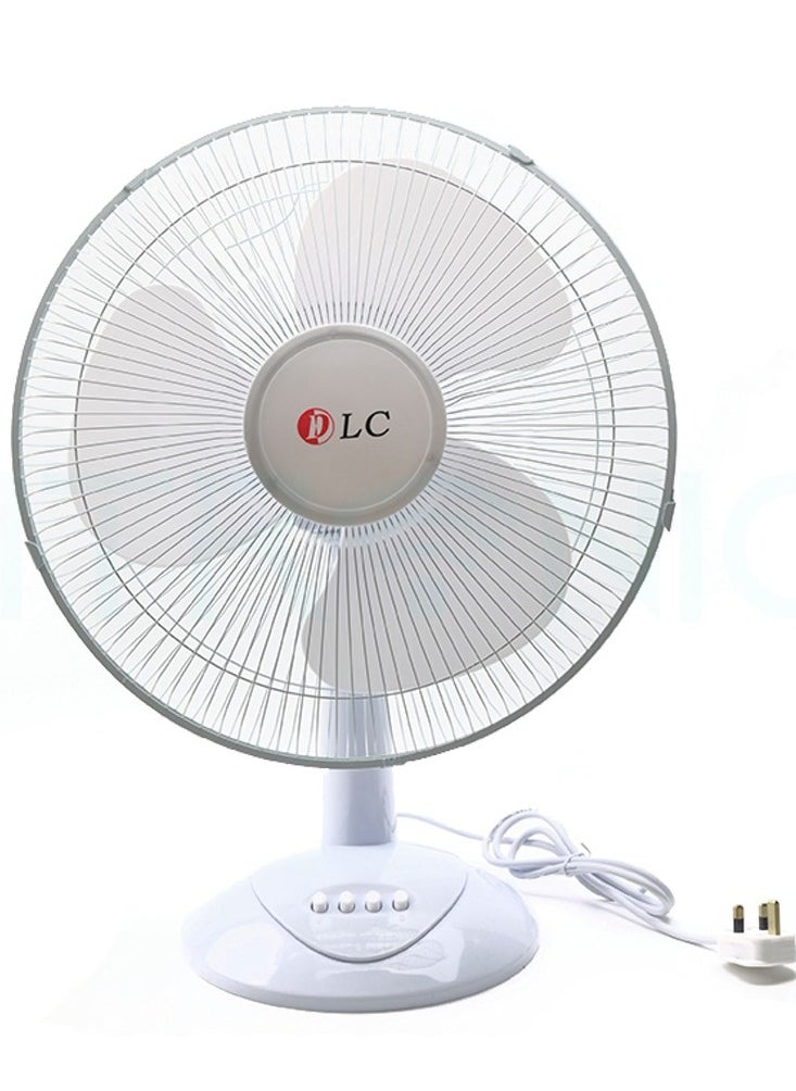 LC 3-Blade Electric Table Fan, 45 Watts, with 3 Speeds DLC-1640T White  - Image 1