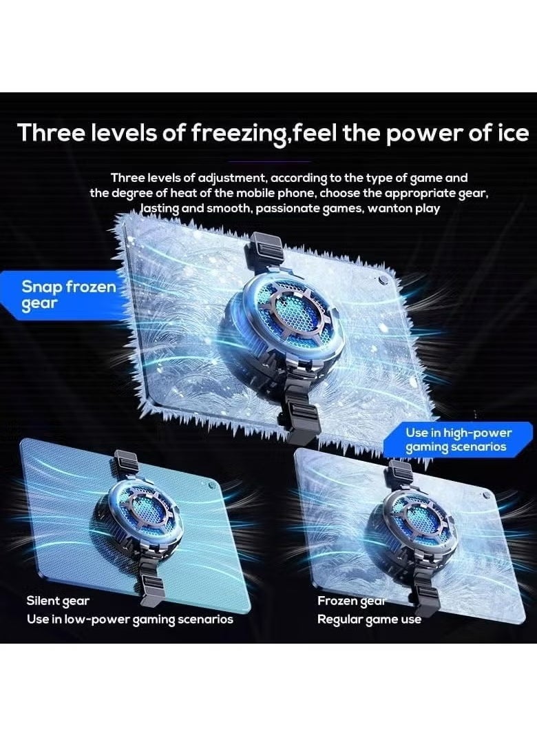 JAJEEK CX05 Magnetic Tablet Gaming Cooler – Silent Operation, -9°C Cooling with TEC Semiconductor Technology, 3 Gear Cooling Adjustment, Ideal for Gaming, Streaming, and Intensive Tablet Use, Compatible with iPad and Tablets  - Image 2