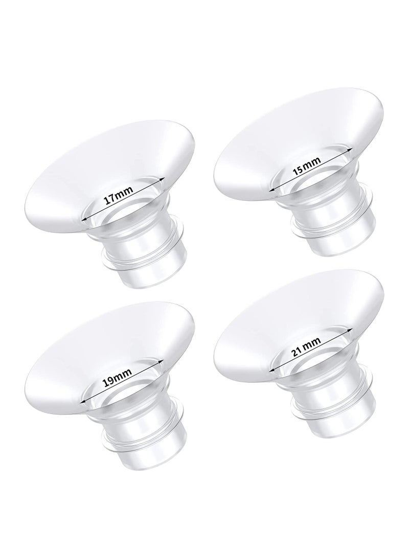 Breast Pump Accessory for S9 Pro S12 Pro Breast Pump Pump Parts Replace Wearable Breast Pump Shield to Reduce 24mm Down to 15mm 17mm 19mm 21mm 4 Pack - Image 2