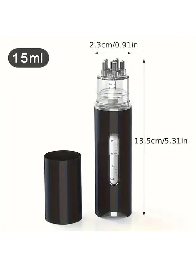 Portable Mini Scalp Massage Comb with Liquid Applicator for Hair Growth Black - Image 4