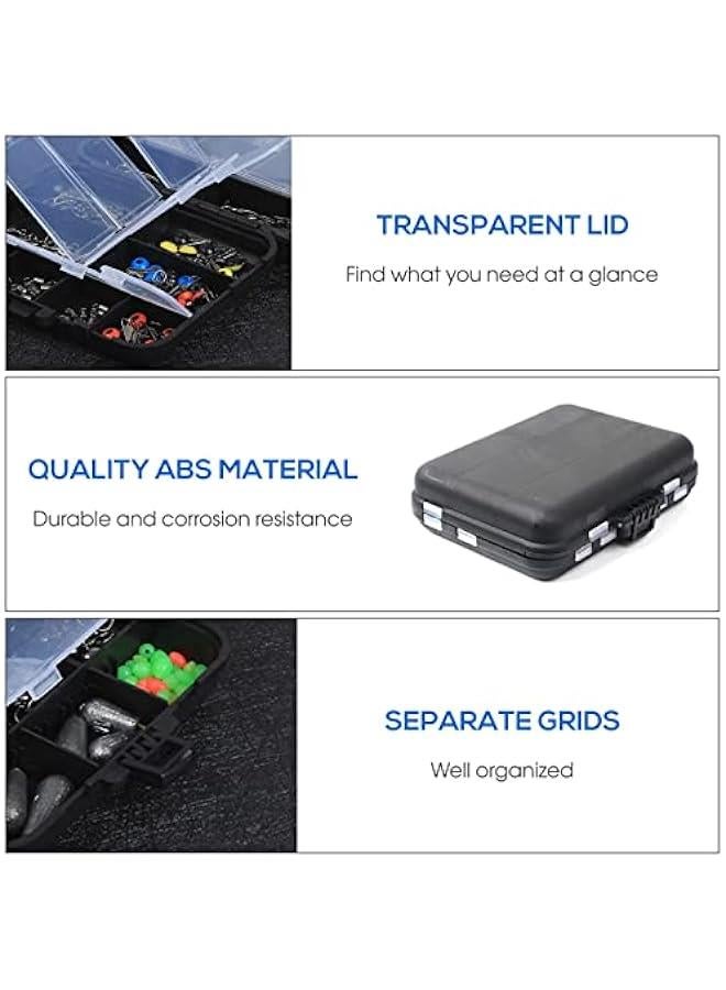 BWSJ 263 Fishing Accessories Kit with Tackle Box, Including Octopus Hooks Jig Hooks Fishing Weights Sinker Slides Spoon Lures Fit for Freshwater and Saltwater Fishing - Image 5