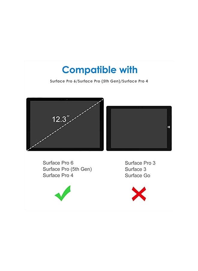 Zaboon - 2 Pack Screen Protector For Surface Pro 7 Surface Pro 6 Surface Pro 5Th Gen Surface Pro 4 Tempered Glass With Surface Pen Compatible Scratch Resistant High Sensitivity - Image 1