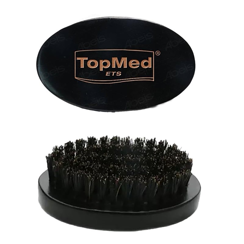 TOPMED ETS Portable Black Soft Bristle Hair Beard Brush - Image 1