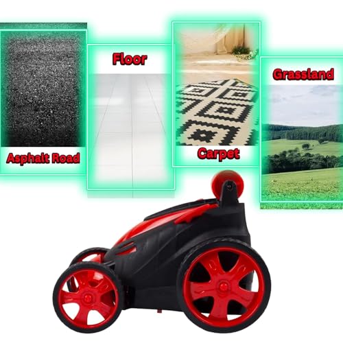 Gooyo GY-2090-14 360° Rotating & Rolling Stunt Car Toy with Demo Functions | Spin, Stunt, Flip Functions | Remote Control Stunt Car Toy for Kids | Red | in-Built Battery | Gift Box Packaging - Image 3