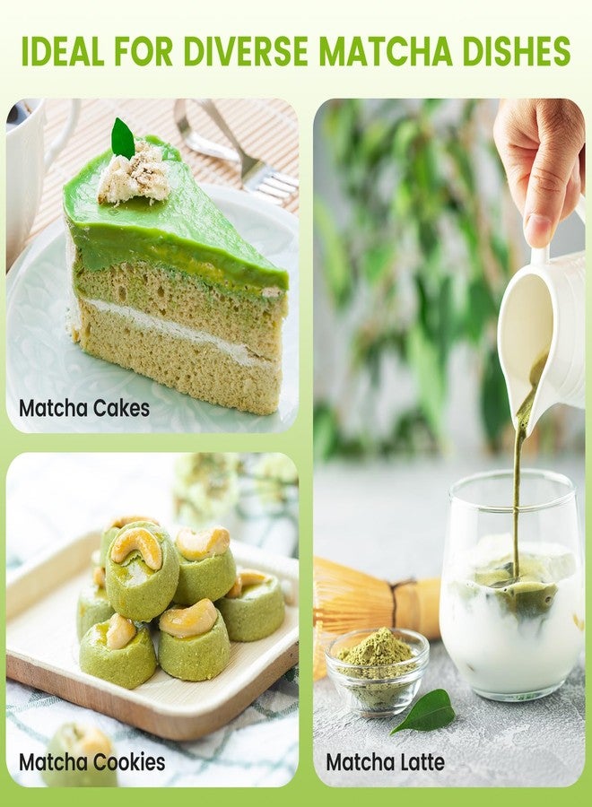 COANTO Matcha Whisk Set - Includes Sifter Bamboo Whisk (Chasen), Tea Spoon, Pink Spoon Holder, Scoop and Whisk Holder, 6pcs (No Bowl Included) - Image 5