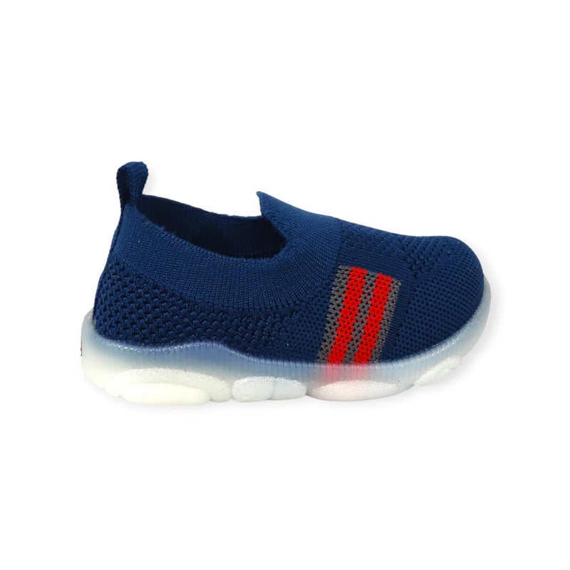 Coolz Kids Knitted First Walking Shoes with Light Led-01 for Baby Boys and Baby Girls for 9-24 Months - Image 4