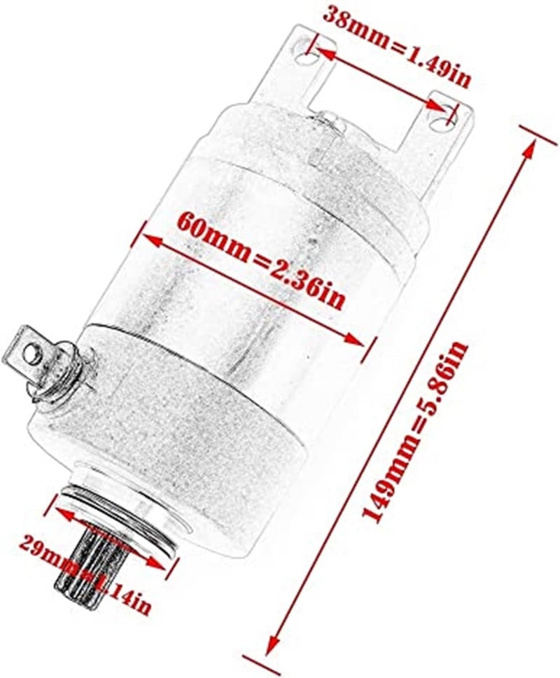 Yurefax محرك بدء تشغيل كهربائي للدراجة النارية يوريفكس - Image 3