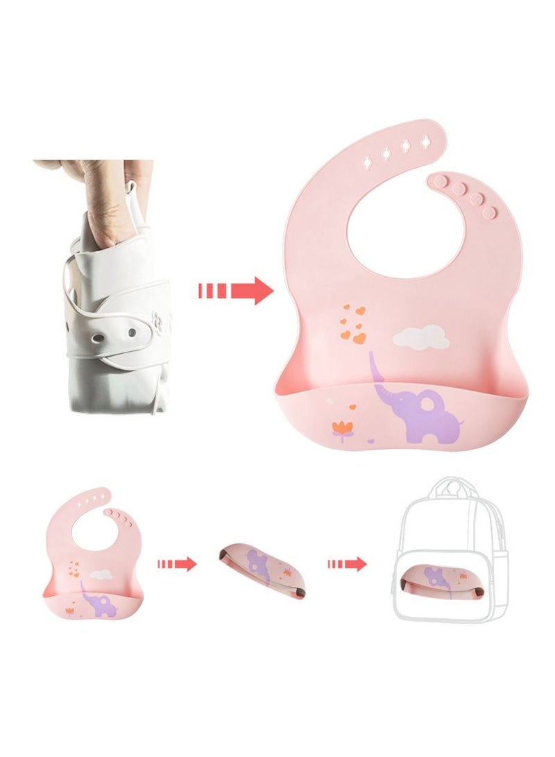 Muslin Tree Waterproof Silicone Baby Bib  - Image 4