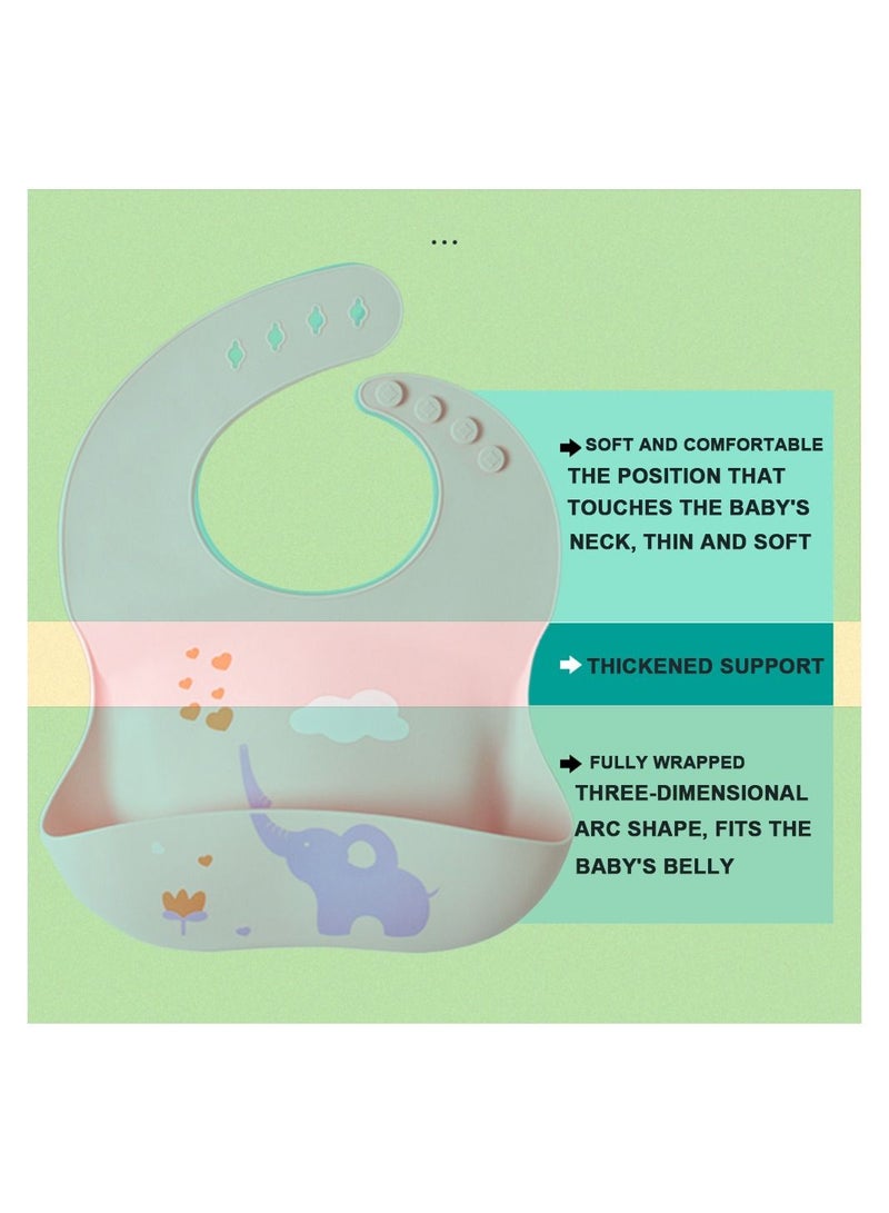 Muslin Tree Waterproof Silicone Baby Bib  - Image 5