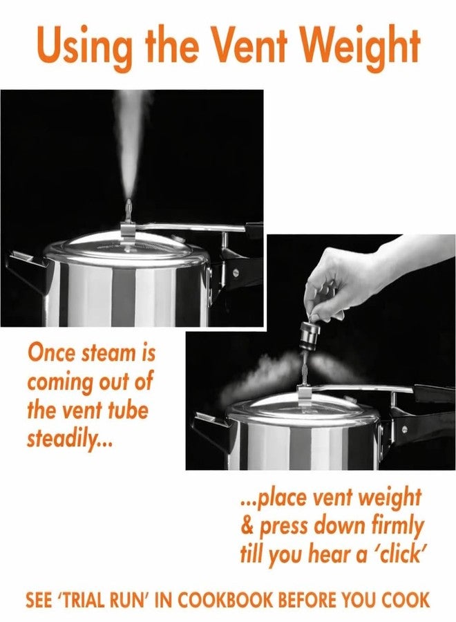 Vooli Cooker Whistle 1.5.to 5 Litres All Inner Lid Pressure Cooker City 1ps (silver colour) - Image 4
