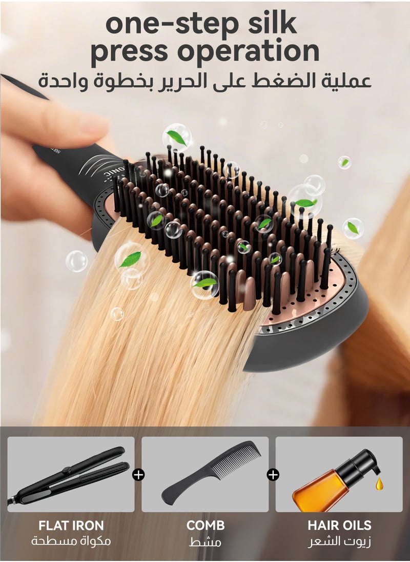 Multifunctional Hot Air Brush Straightening Brush Hair Dryer Brush Ceramic Dryer And Styler