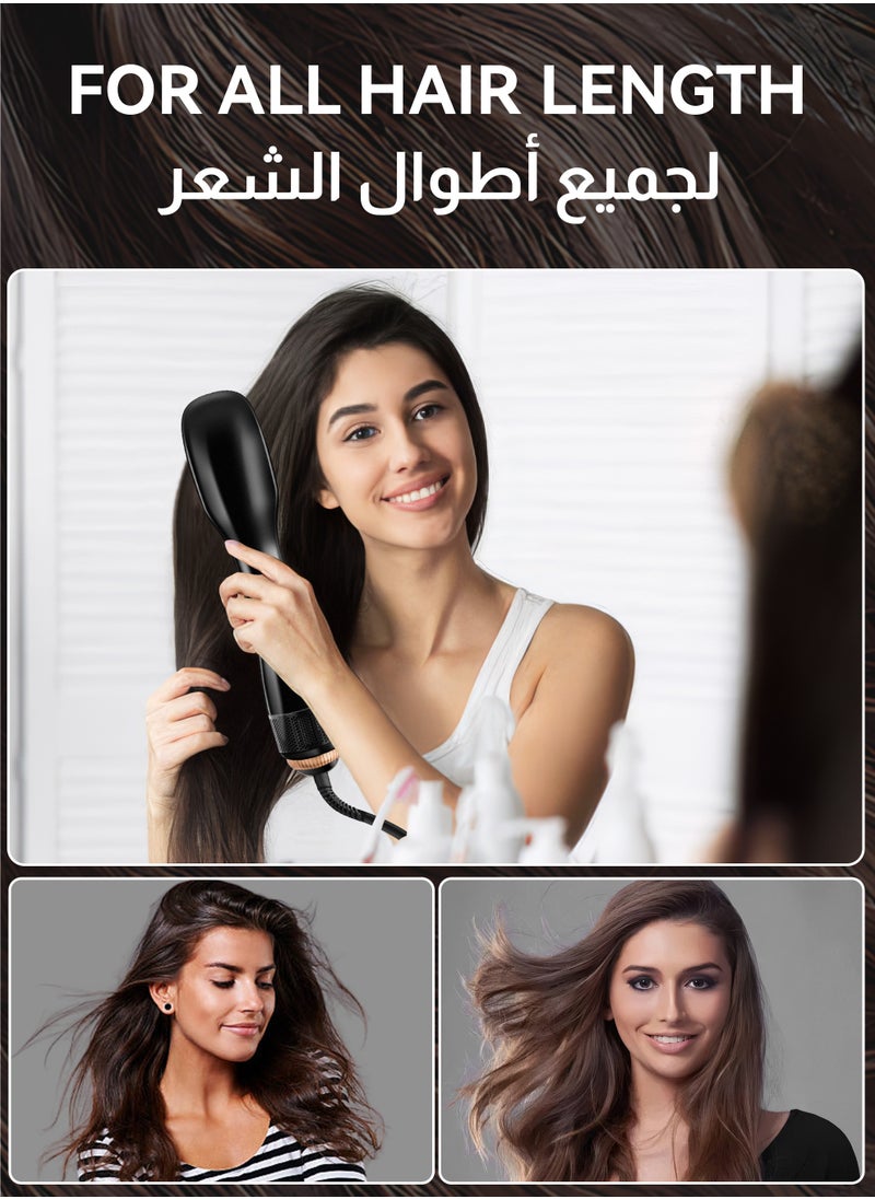 Multifunctional Hot Air Brush Straightening Brush Hair Dryer Brush Ceramic Dryer And Styler