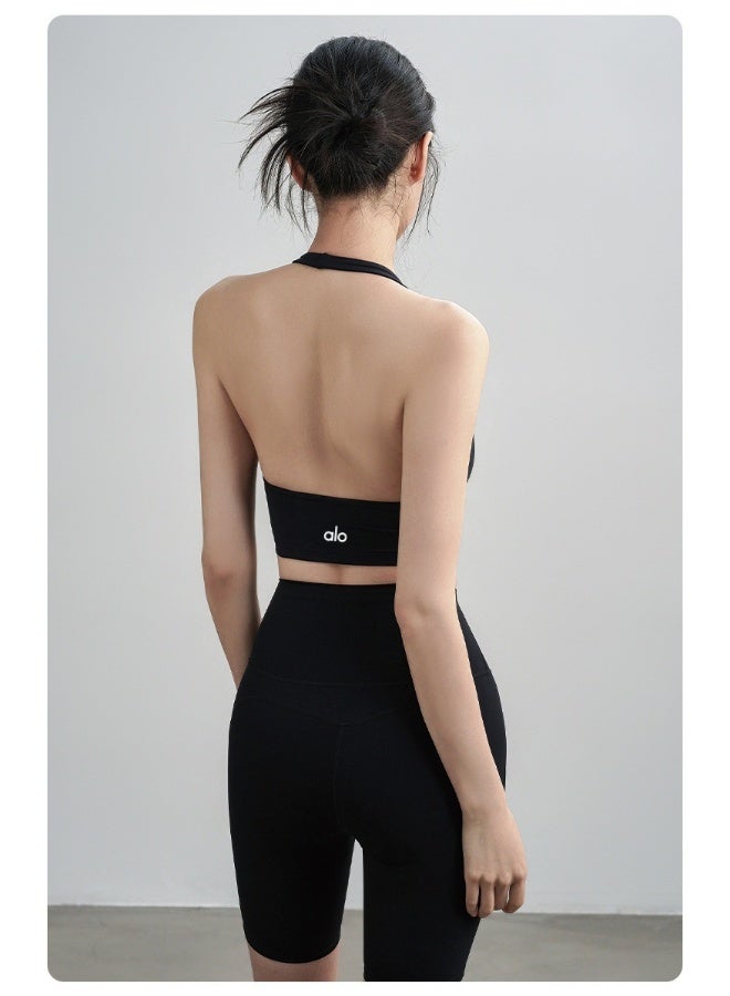 alo Alo Women's Sports Bra - Shockproof Running Neckholder Yoga Tank Top  - Image 2