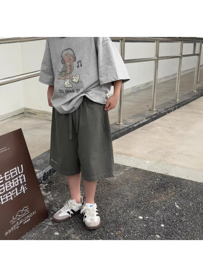 Boys' Shorts Summer Thin Style 2026 New Loose Sports Pants For Children Stylish Five-point Pants For Little Boys
