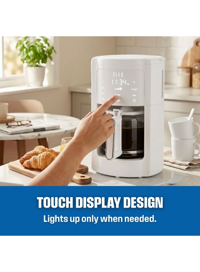 ELLE Panache Series Digital Coffee Maker, 1.8L, 12-14 Cup Capacity, Programmable, Reusable Permanent Filter, 1700W - Image 5