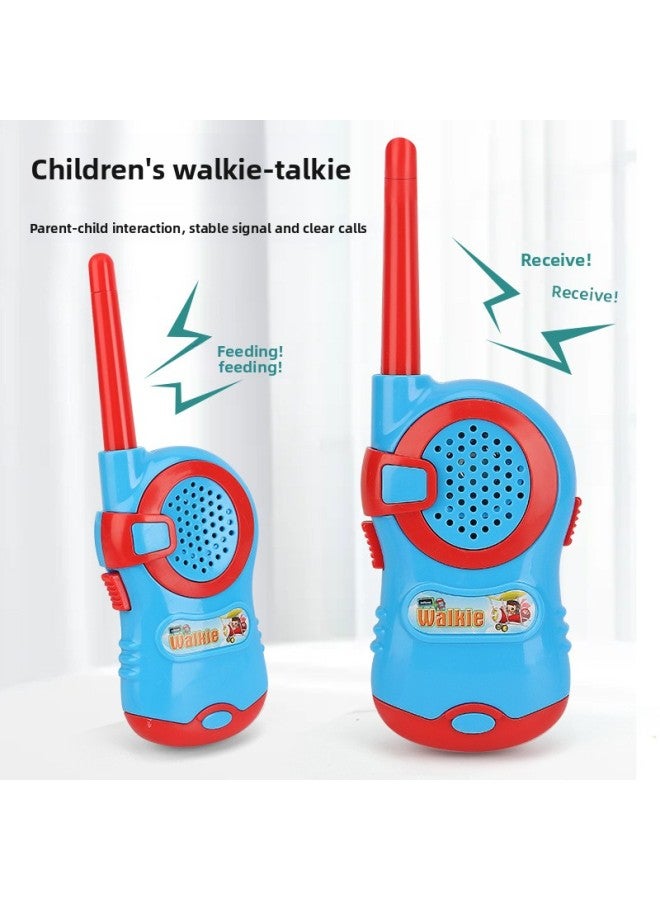 Hot-selling House Wireless Walkie-talkie 2 Children Indoor And Outdoor Double Interactive Game Phone To Play-Color:993 Walkie-talkie White Suction Board