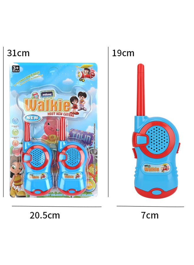 Hot-selling House Wireless Walkie-talkie 2 Children Indoor And Outdoor Double Interactive Game Phone To Play-Color:993 Walkie-talkie White Suction Board