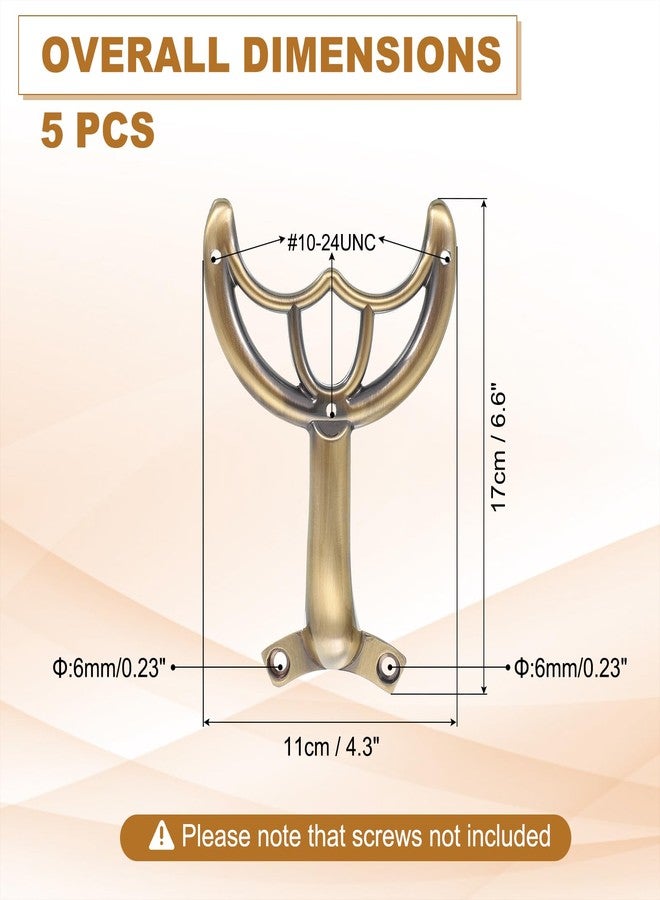 باتيكيل مجموعة استبدال أذرع شفرات مروحة السقف من باتيكيل، 5 قطع، 52 بوصة، قطع غيار شفرات المروحة، طقم دعامات تثبيت لاستبدال شفرات المروحة البالية، برونزي - Image 2
