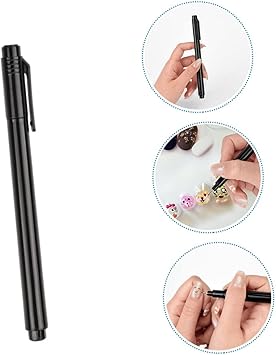 FRCOLOR 1pc Nail Art Pen Black Nail Art Graffiti Pen Nail Liner Brush Nail Pen Brush Manicure Decor Pen Good Pens for Line Art Pen Line Drawing Plastic Painted Nail Polish - Image 3