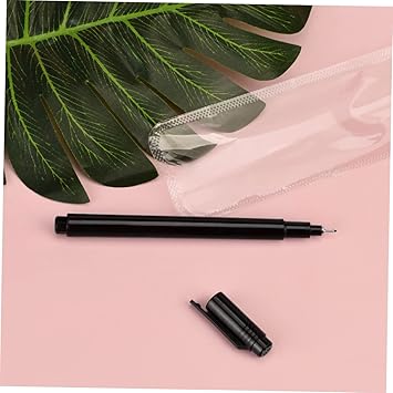 FRCOLOR 1pc Nail Art Pen Black Nail Art Graffiti Pen Nail Liner Brush Nail Pen Brush Manicure Decor Pen Good Pens for Line Art Pen Line Drawing Plastic Painted Nail Polish - Image 5