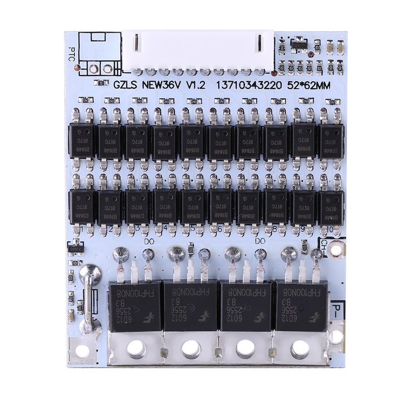 36V 40A Lithium Ion Battery Protection Board PCB for Cobalt Acid Ternary Batteries 17x12x3cm - Image 2