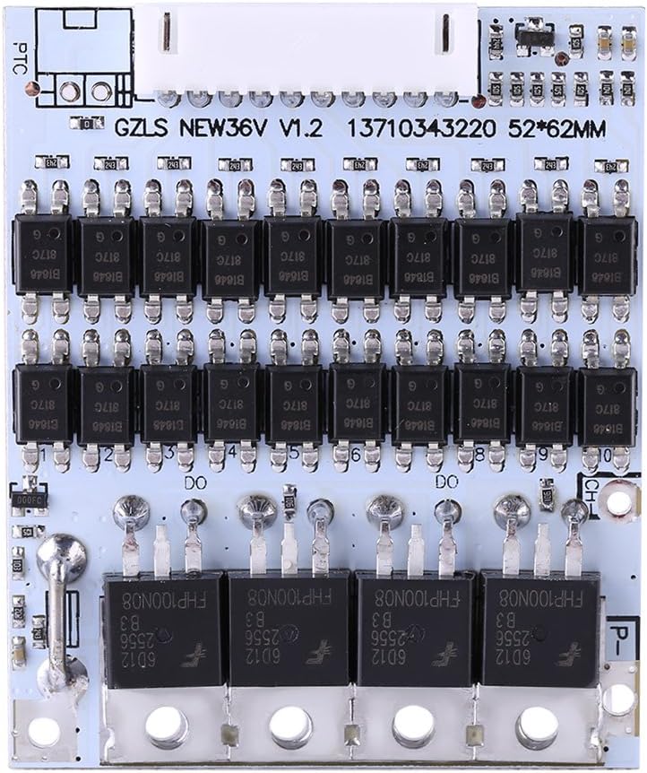 36V 40A Lithium Ion Battery Protection Board PCB for Cobalt Acid Ternary Batteries 17x12x3cm - Image 1