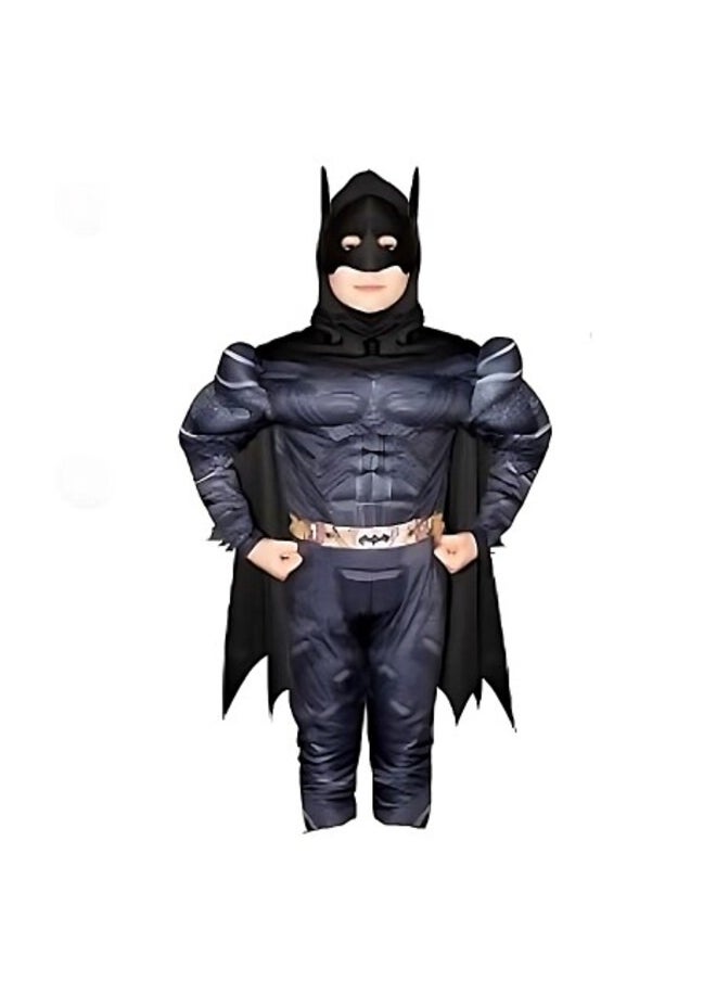Oulabi Mir Batman Costume with Digital Muscles 4-5 Years Old 