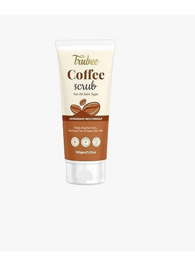 Trubee Coffee Scrub | Face and Body Scrub | Removes Tan, Blackheads and Dirt | For Men & Women 100gm - Image 1