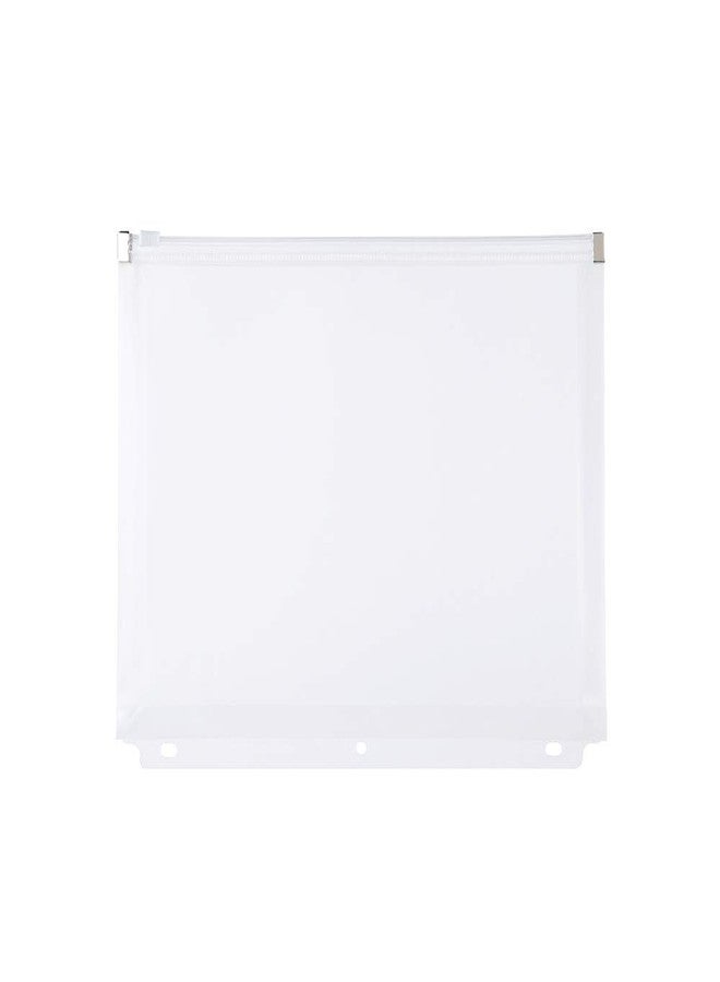 Filexec Pencil Pouch, Side-Load, Zipper Closure, 3-Hole Punched, Clear (Pack of 12) (50092-18083) - Image 1
