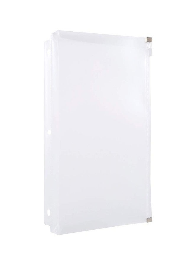 Filexec Pencil Pouch, Side-Load, Zipper Closure, 3-Hole Punched, Clear (Pack of 12) (50092-18083) - Image 2