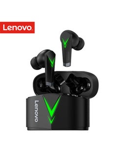 Lenovo LP6 Game Headset BT5.0 Wireless Earphones 65ms Low Latency DSP Noise Reduction Game/Music Dual Mode In-ear Earbuds for Gamers Sports Compatible with iOS Android Black