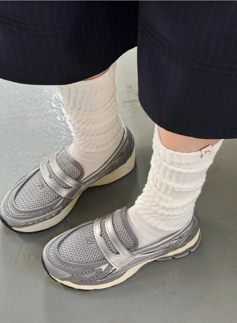New Balance 1906L Vintage Casual Loafers/Slip-on Athlesiure Shoes Silvery/Gray For Women/Men/Students  - Image 5
