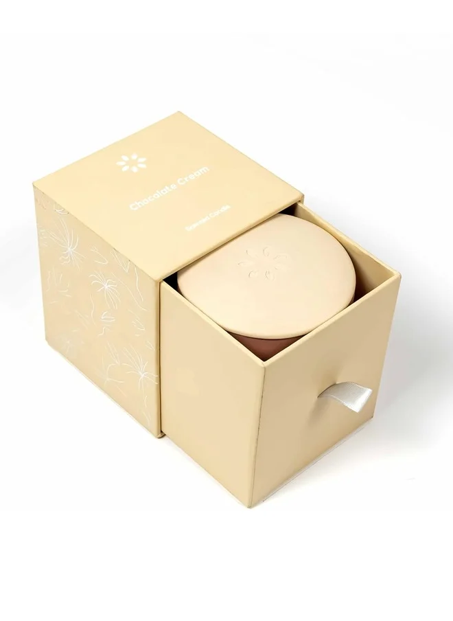 Dr Scent Scented Candle - Perfect for Creating a Cozy and Relaxing Atmosphere in any Room, Gift Set for all Festivals (Chocolate Cream)