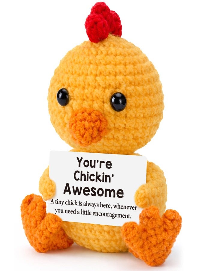 Hweijm Graduation Gifts 2026 Chicken Gifts for Teens Girls Boy Kids Son Daughter Women Gifts Mothers Day Birthday, Teacher Appreciation Graduation Decorations Handmade Crochet Chick Gift for Studen - Image 1