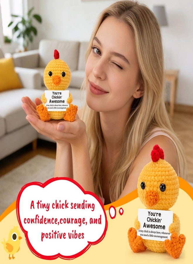Hweijm Graduation Gifts 2026 Chicken Gifts for Teens Girls Boy Kids Son Daughter Women Gifts Mothers Day Birthday, Teacher Appreciation Graduation Decorations Handmade Crochet Chick Gift for Studen - Image 5