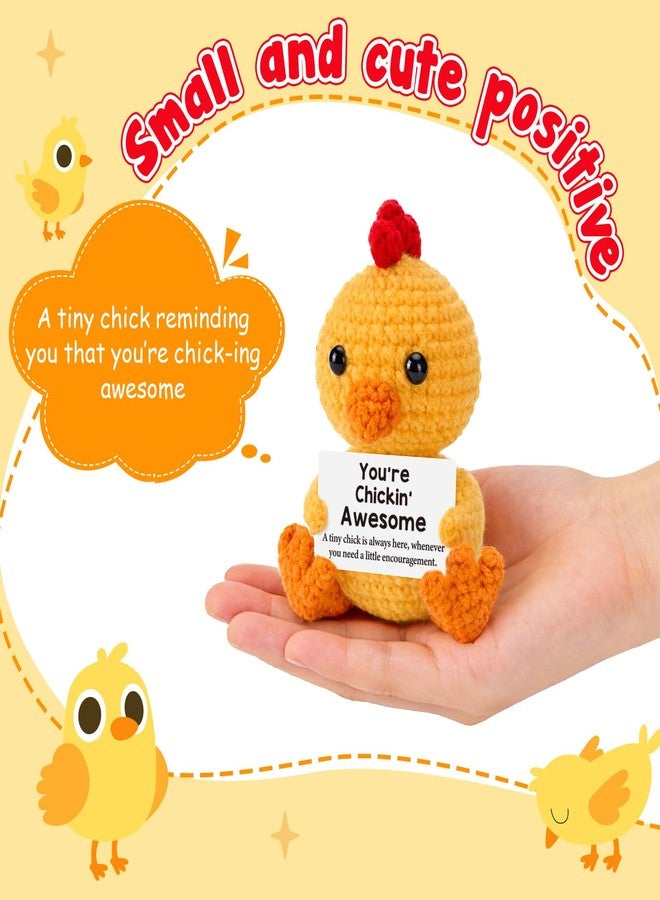Hweijm Graduation Gifts 2026 Chicken Gifts for Teens Girls Boy Kids Son Daughter Women Gifts Mothers Day Birthday, Teacher Appreciation Graduation Decorations Handmade Crochet Chick Gift for Studen - Image 2