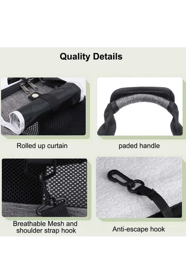 Generic Pet Carrier Bag, Single side expandable for Medium and Big Cats, Small Dogs, Portable and Foldable Cat Carrier Great for Travel, Outdoor, Hiking, Camping - Image 5