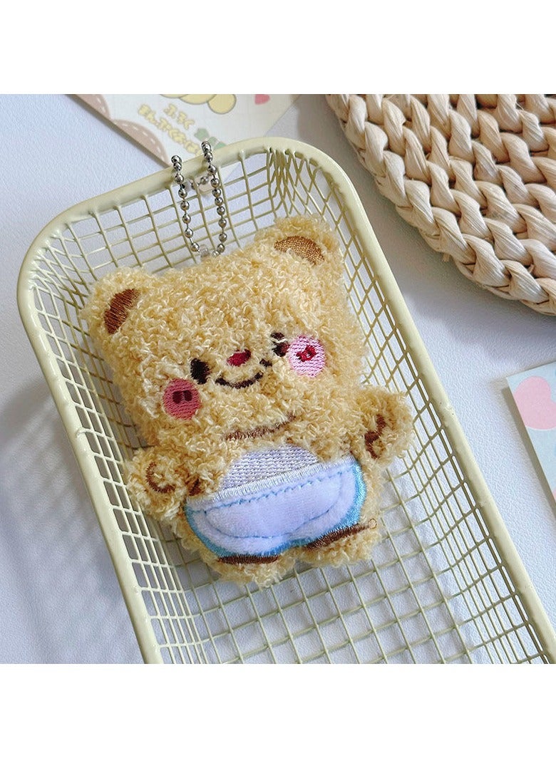 general Butter Bear Plush Toy Pendant Keychain - Women's Bag Pendants - Women's Gifts (3 Pcs) - Image 4