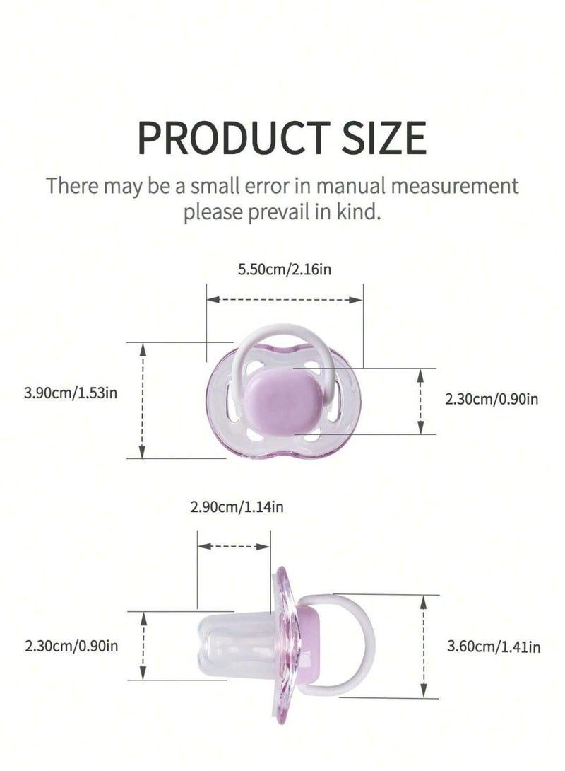 بيبي لاند 4 Pack Day and Night Soft Pacifier Set, 3-6 Months Baby and Beyond, BPA-free Soother for Kids Newborns Infants - Image 2