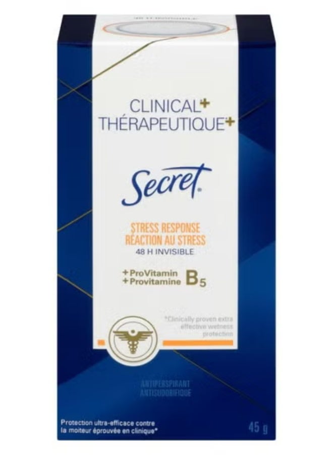 Secret Clinical Stress Response Reaction AU Stress Antiperspirant and Deodorant Fast Acting 45g