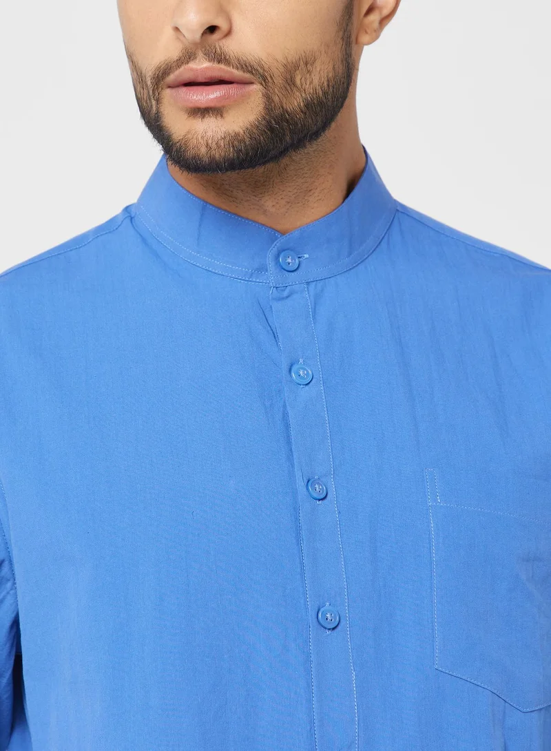 روبرت وود Grandad Collar Shirt